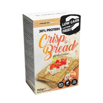 30% PROTEIN CRISP BREAD - GARLIC & ONION - 150 g